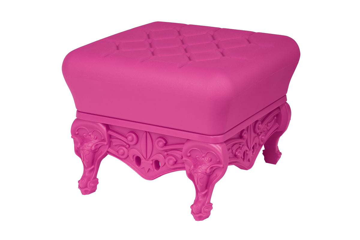 Pouf Neo Baroque Fuchsia Mat Joker of Love Slide Design Cote