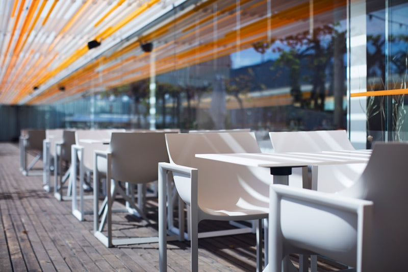 Outdoor Restaurant White Equipment Vondom WALL STREET