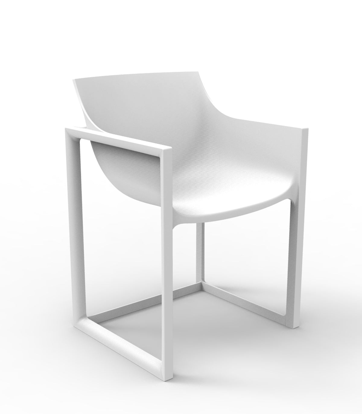 Chair White Color WALL STREET by Vondom for Professionals