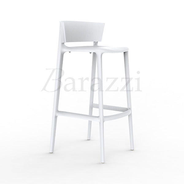 Chaise Haute de Bar Blanche AFRICA 95 par Vondom pour les Professionnels