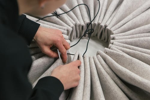 Office Noise Control ACOUSTIC PLEAT Ripple - Handmade with very durable materials