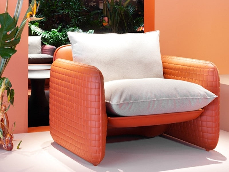 MARA Fauteuil Extérieur - la texture du cuir