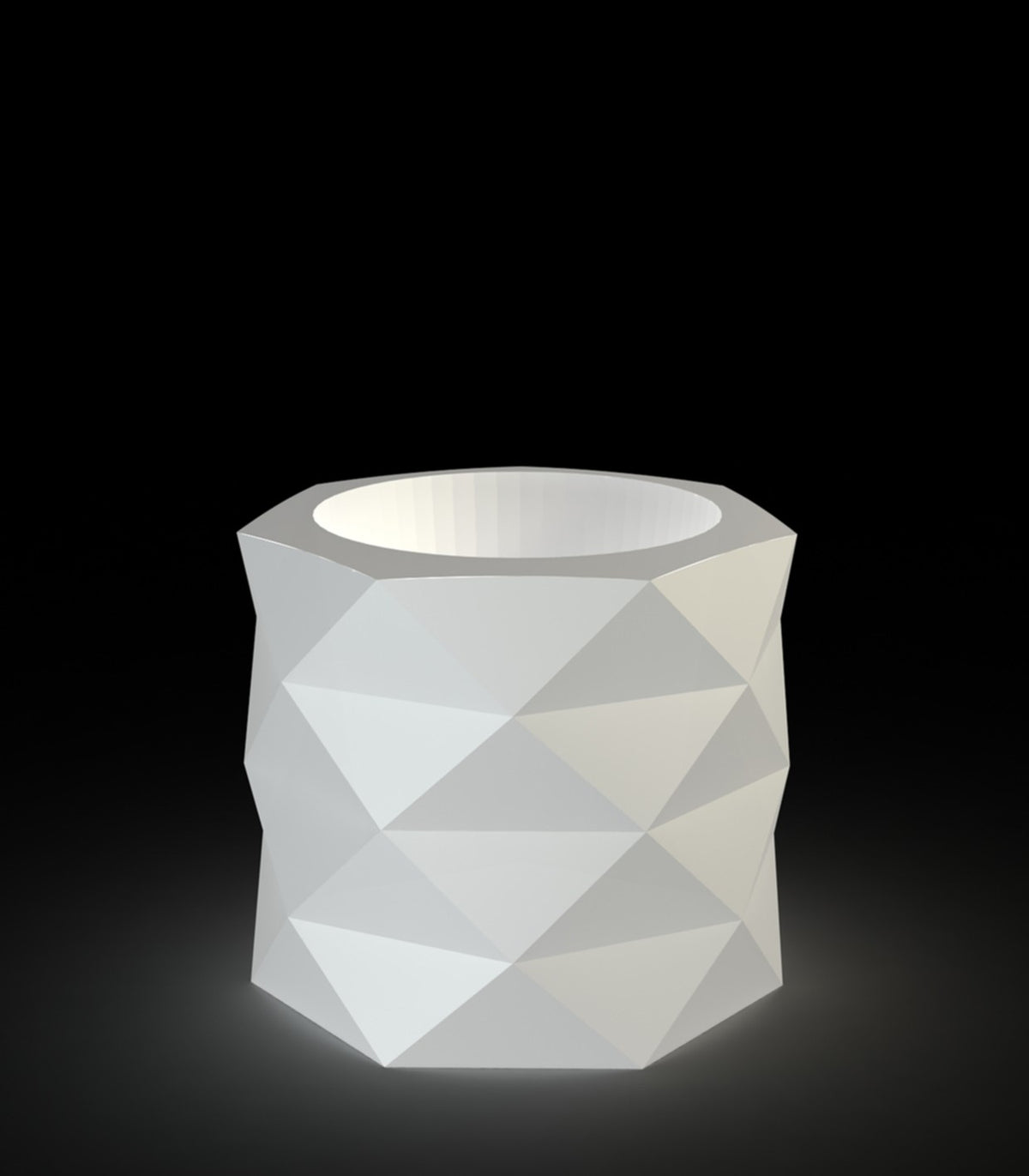 MARQUIS pot de fleurs lumineux blanc (Ø60x52 cm) - Vondom