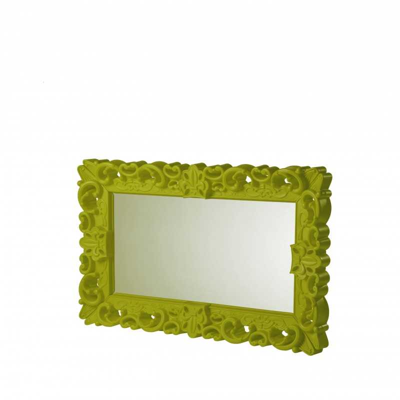 Rectangular Neo Baroque Mirror - Mirror of Love M - Lime Green