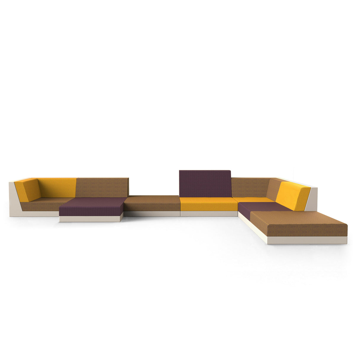 CANAPE PIXEL MODULE WITHOUT RGB ARM : Sofa Module without Lighted Armrest