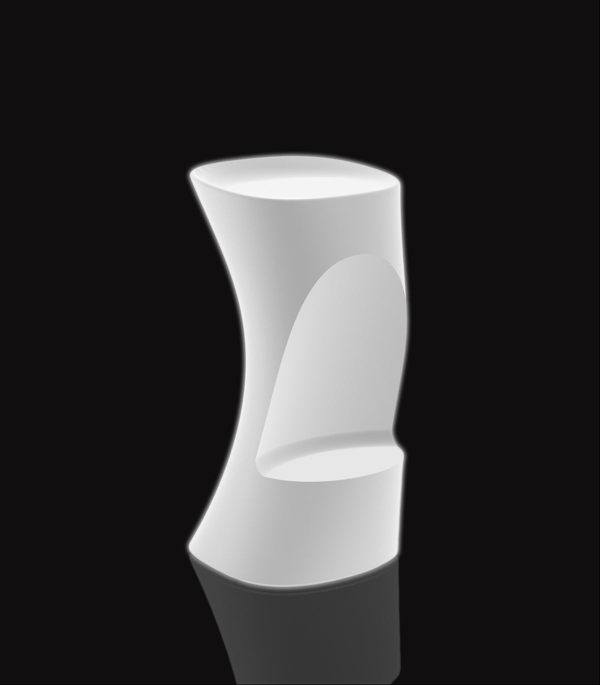 NOMA High Bar Stool White Led Light Seat by Vondom