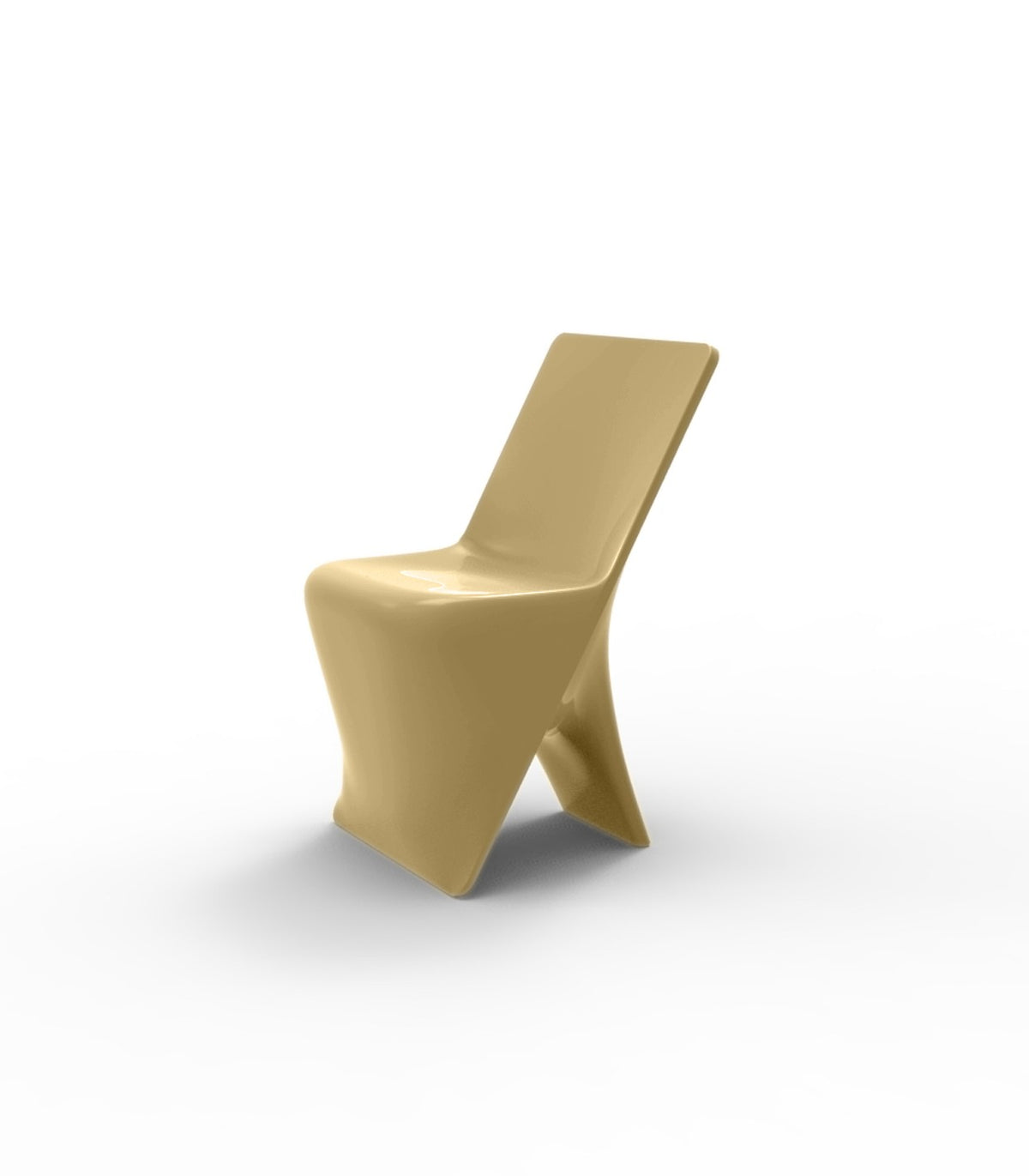 Chaise finition laquée PAL VONDOM - beige