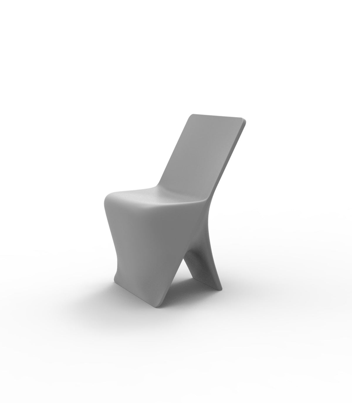 Chaise design bar restaurant PAL VONDOM - gris acier
