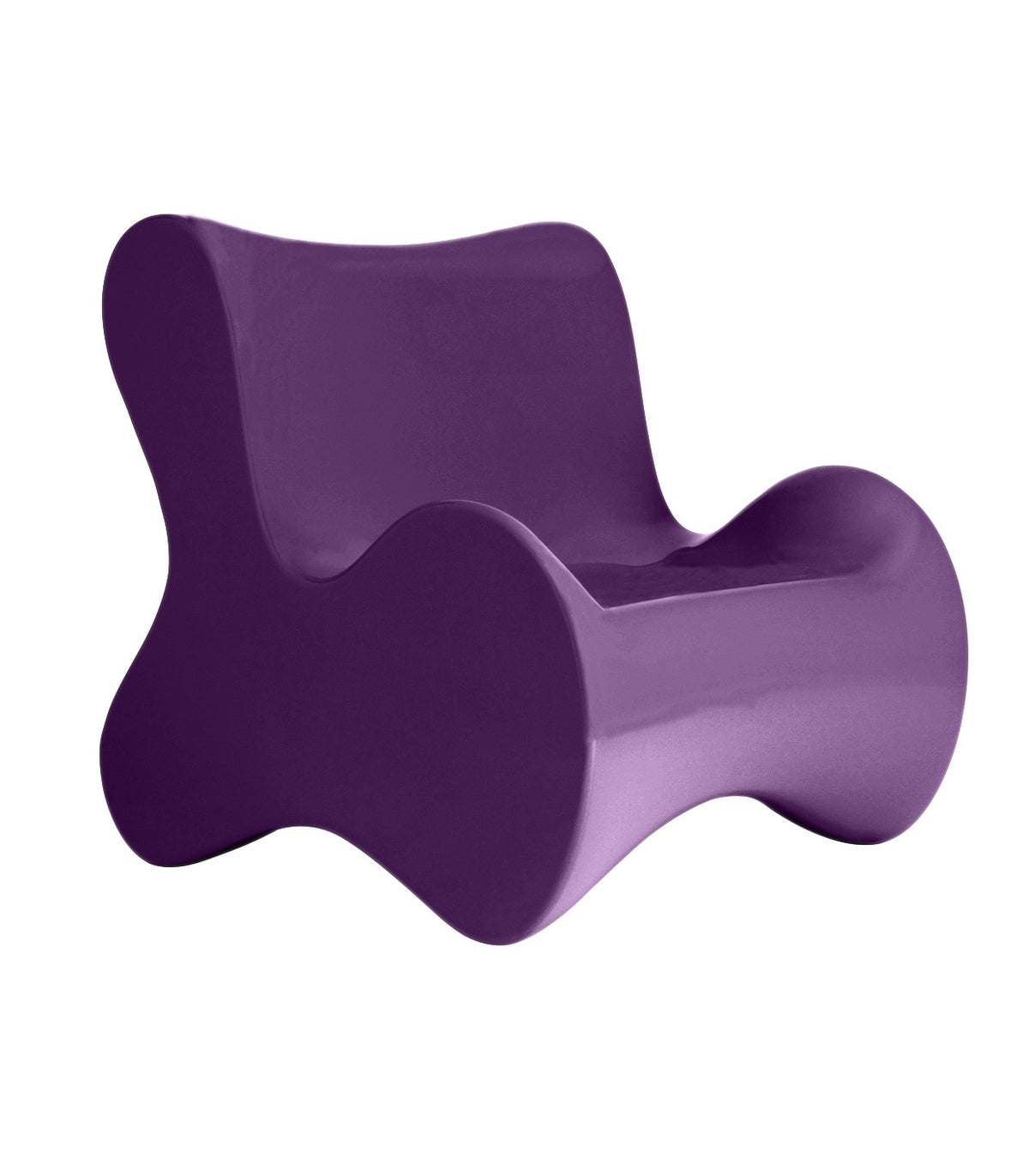 Fauteuil design PAL Vondom - violet - purja red