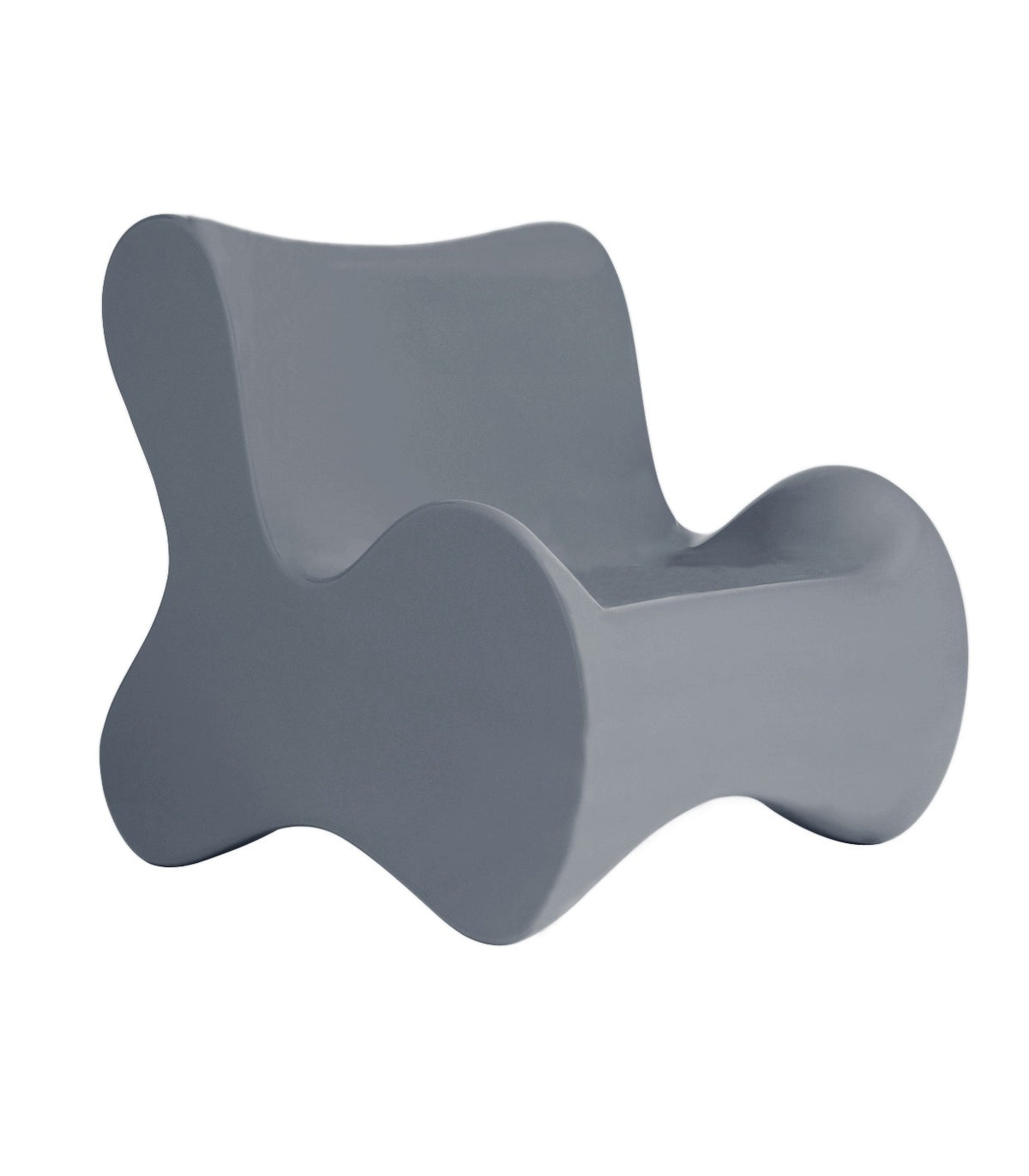 Fauteuil collection PAL Vondom - gris acier - steel