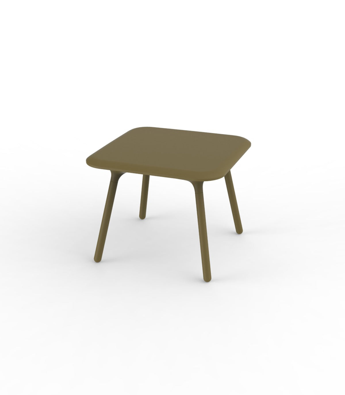 Table carrée design PAL Vondom -  kaki