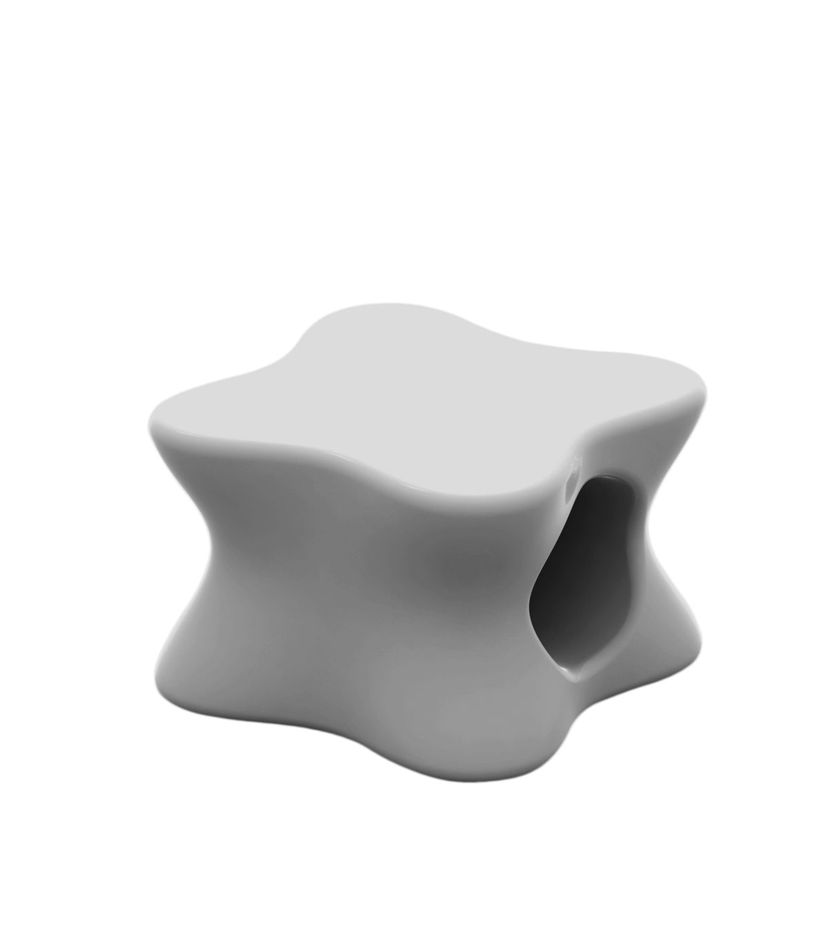 Table basse design laquée PAL VONDOM - gris acier