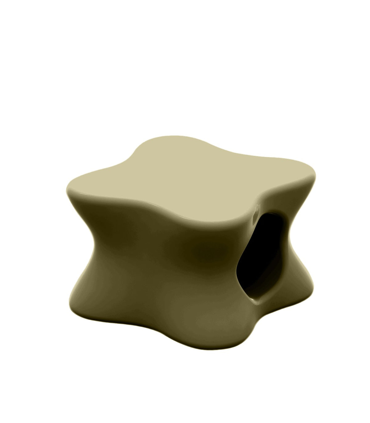 Table basse design laquée PAL VONDOM - khaki