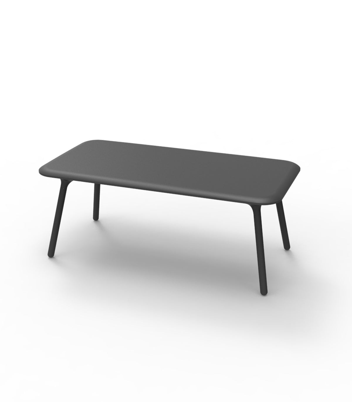 PAL VONDOM Rectangular Design Lacquered Table - Anthracite