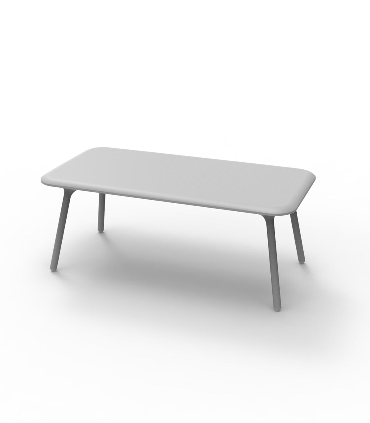 PAL VONDOM Rectangular Design Lacquered Table - Steel Grey