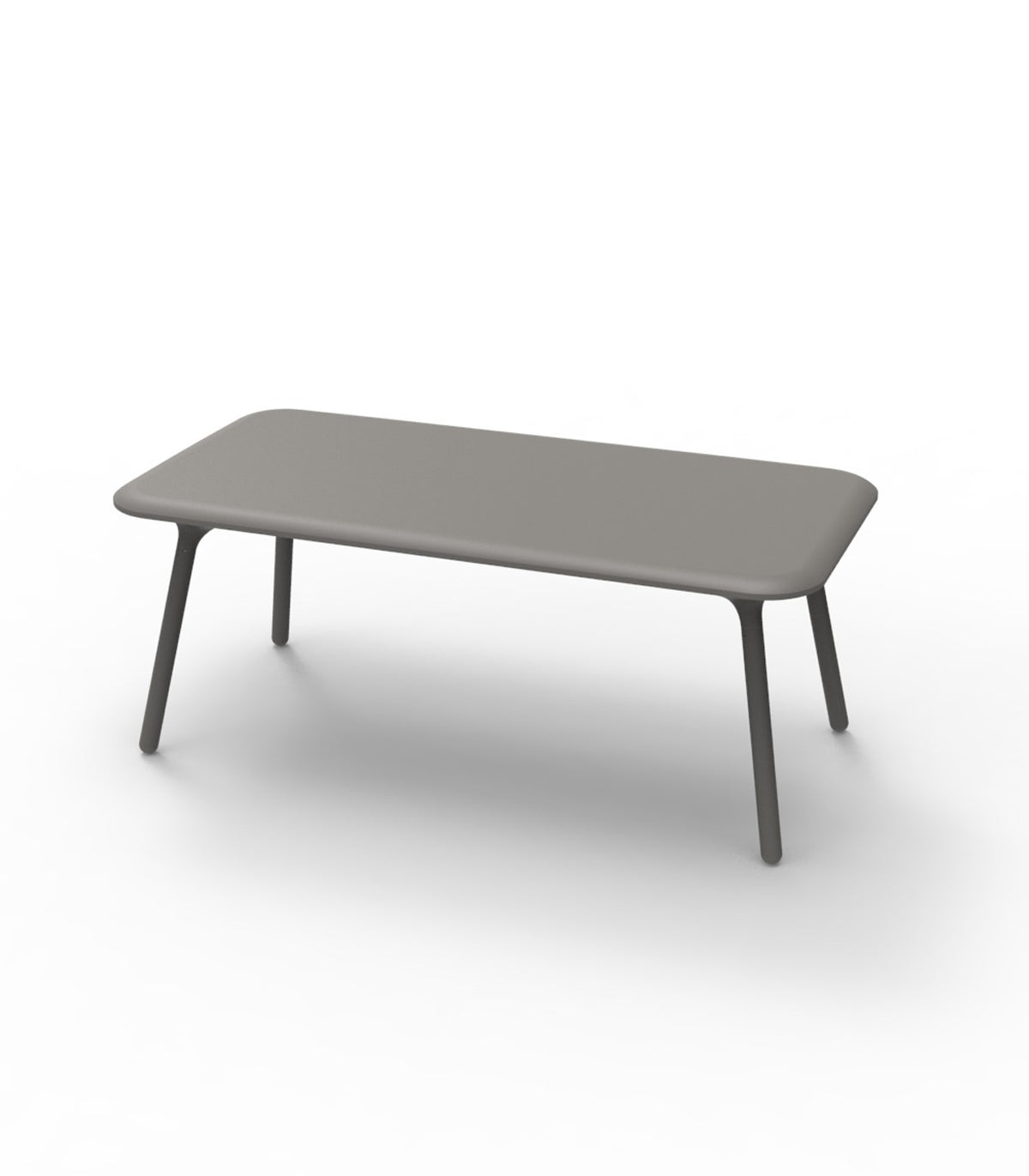 PAL rectangular design table lacquered finish - VONDOM - taupe
