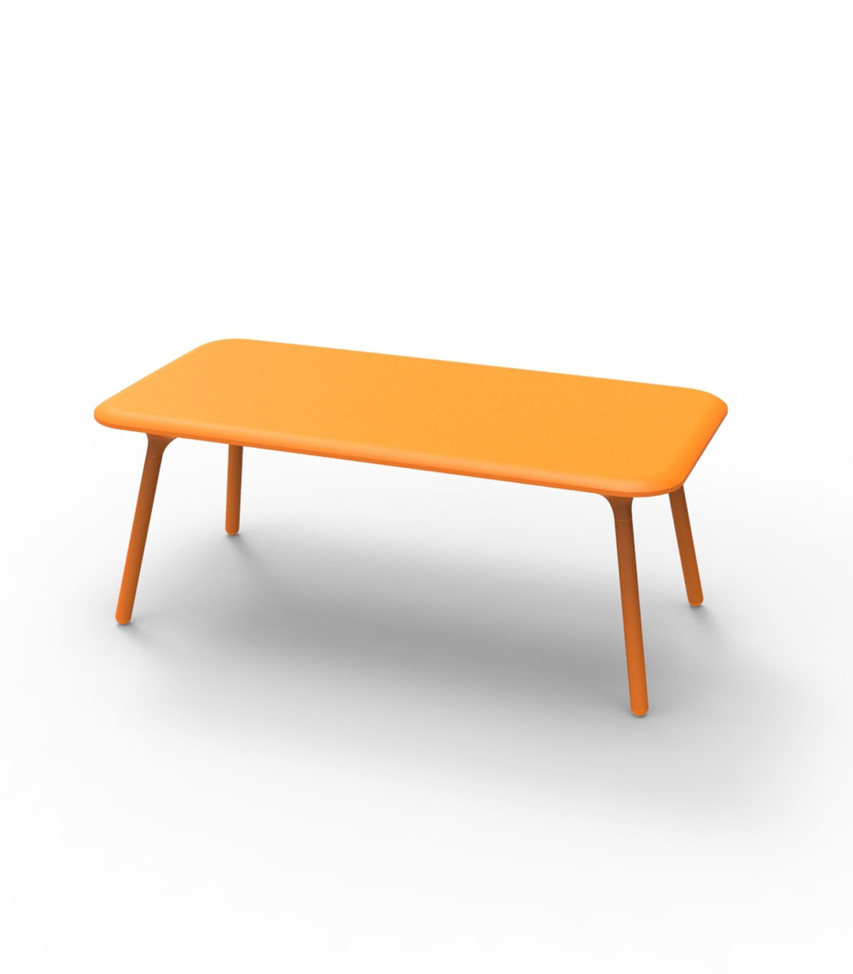 Table design rectangulaire PAL VONDOM - orange