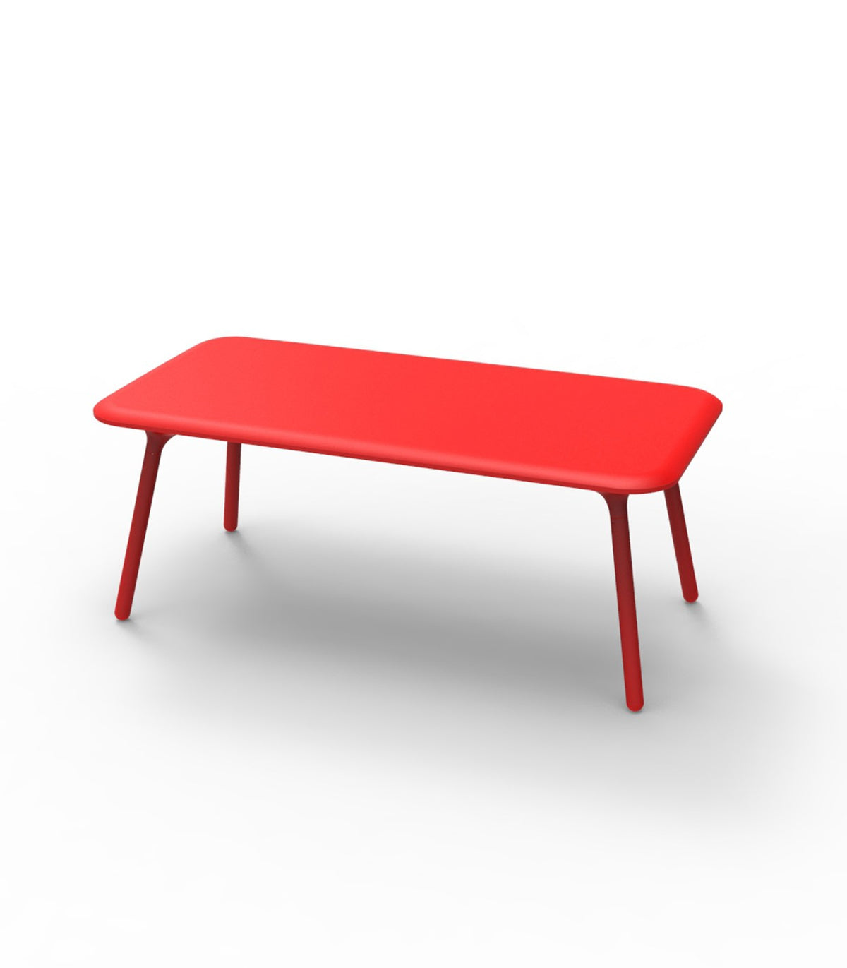 Table design rectangulaire PAL VONDOM - rouge