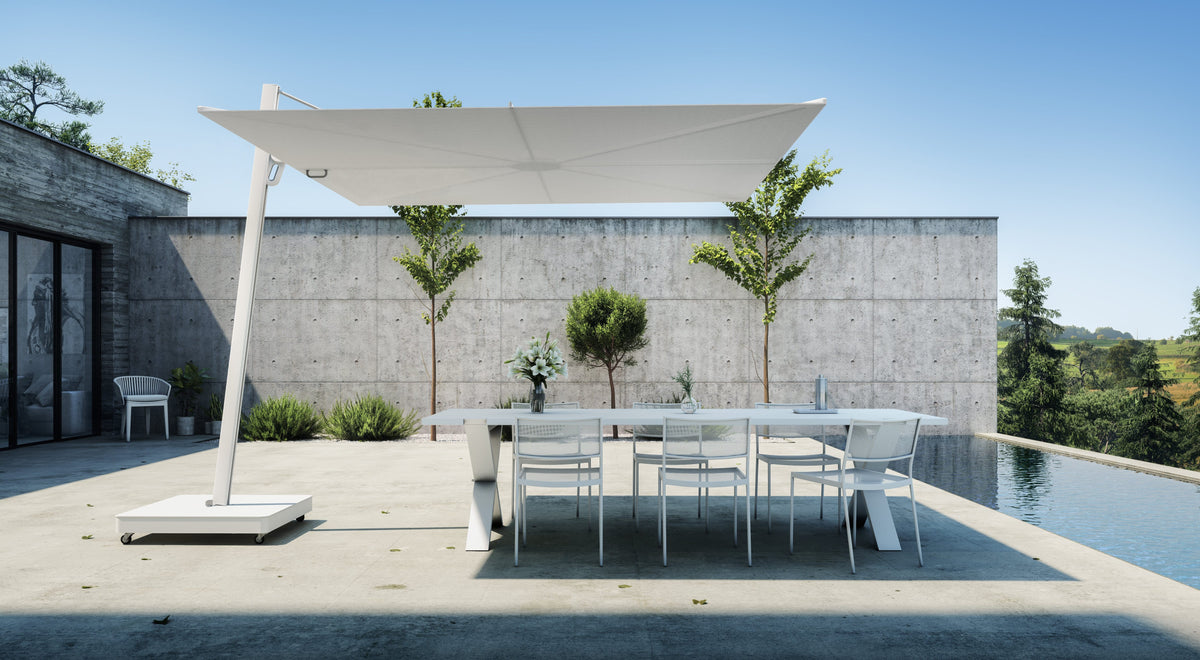 VERSA UX GRIS CLAIR - Square Cantilever Umbrella