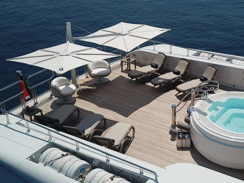 Parasol Double Géant 560 cm Haut de Gamme - SPECTRA DUO Umbrosa
