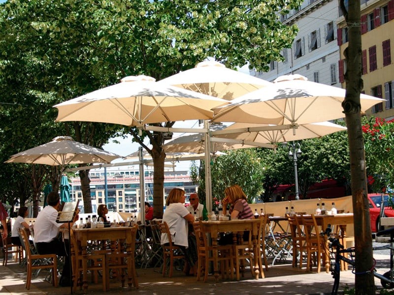 PARAFLEX MULTI 380 x 380 - Parasol Quatre Toiles Carrées Grande Taille Haut de Gamme