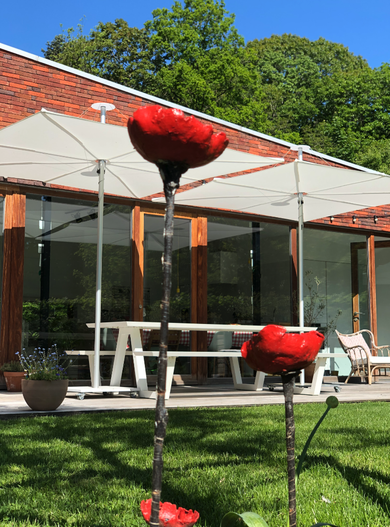 Infina Squared Umbrella With Central Mast UMBROSA