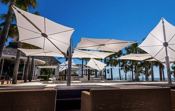SPECTRA MULTI - XXL Parasol 5x5 High-End Flat Design