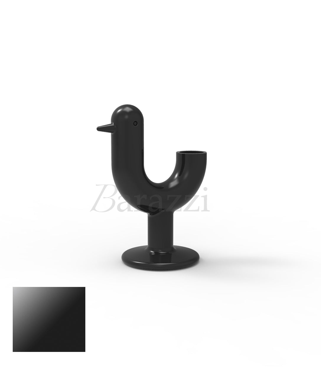 Pot Peacock Noir Laqué par Vondom