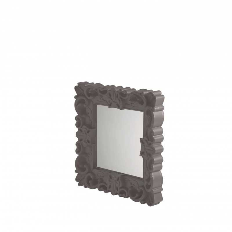 Small Baroque mirror - MIRROR OF LOVE S lacquered - Argile Grey