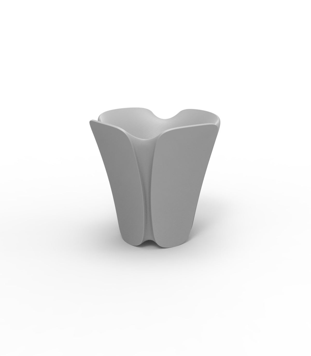 PEZZETTINA design flower pot matt finish - Vondom - steel grey