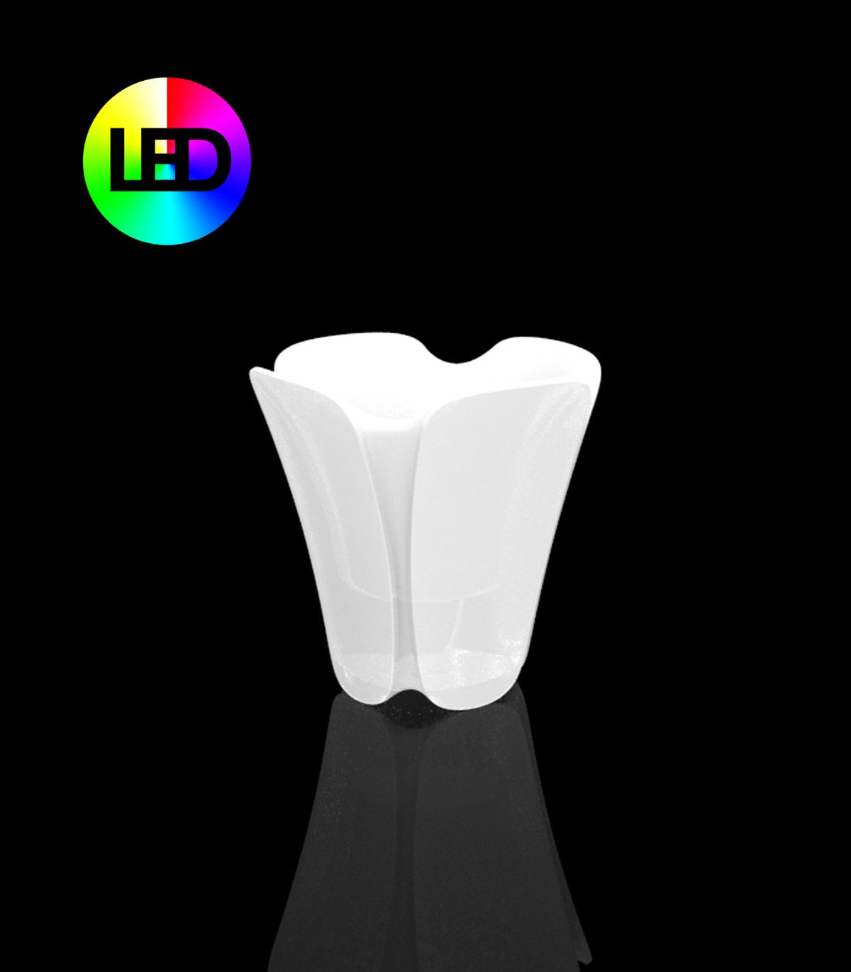 PEZZETTINA LED RGBW Multicolor Light Pot (50x50x50 cm) - Vondom