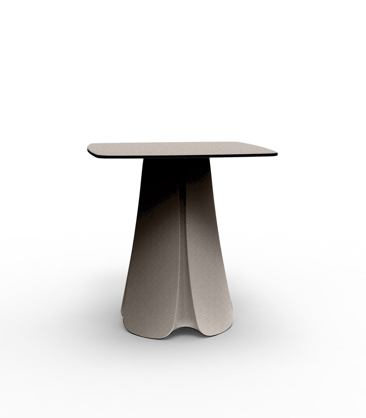 Table Vondom Pezzettina carrée - taupe