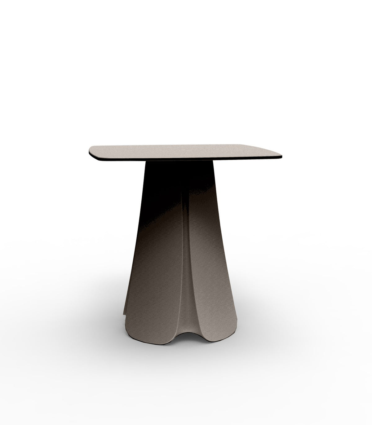 Table carrée design PEZZETTINA Vondom - taupe