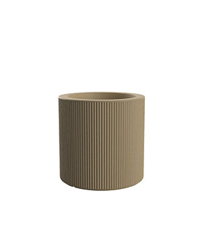 POT GATSBY CYLINDRIQUE 40 cm - Pot Cylindrique Rainuré