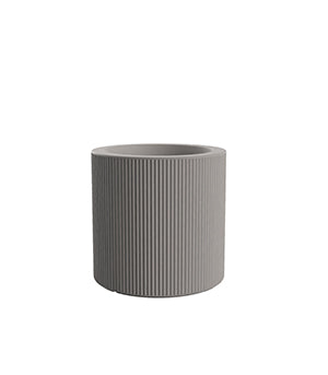 POT GATSBY CYLINDRIQUE 40 cm - Pot Cylindrique Rainuré