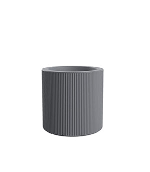 POT GATSBY CYLINDRIQUE 40 cm - Pot Cylindrique Rainuré