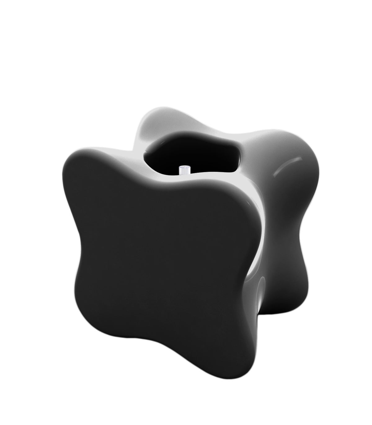 PAL Lacquered Design Flower Pot - anthracite