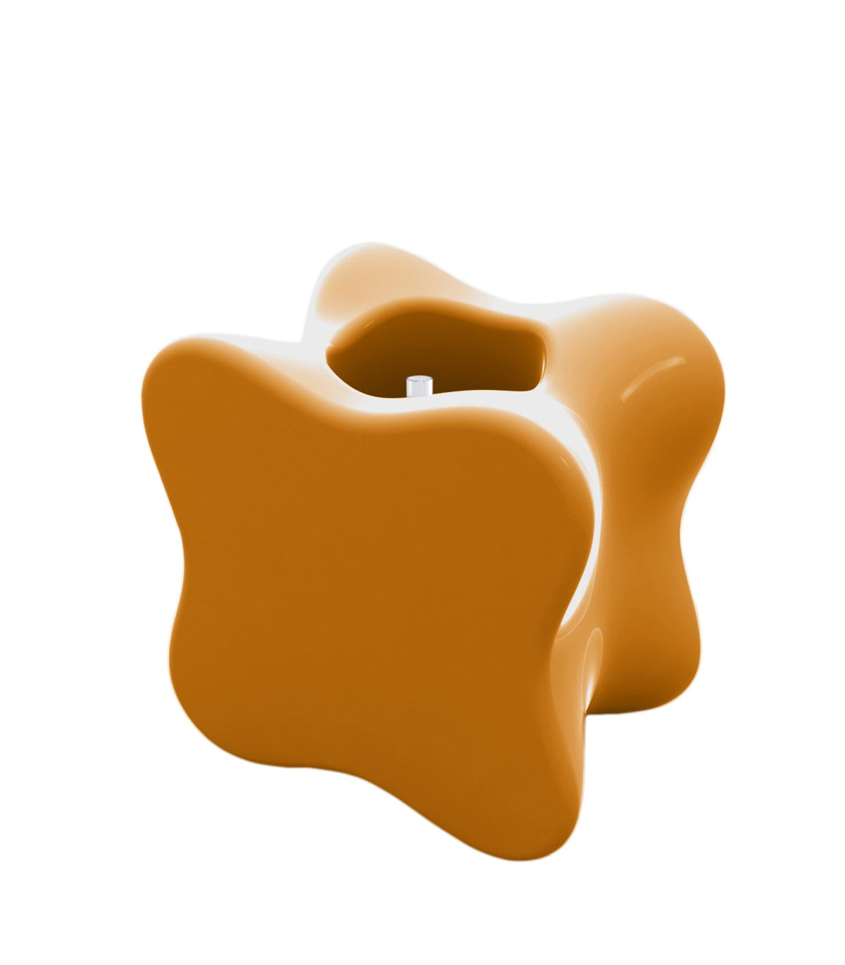 PAL Lacquered Design Flower Pot - orange