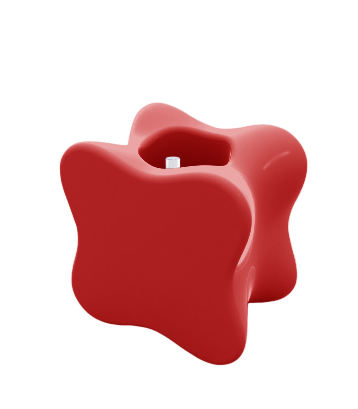 PAL Lacquered Design Flower Pot - red