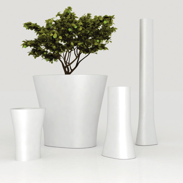 BONES Grand Pot de Fleur 132x114x120 cm  Finition Mate Vondom