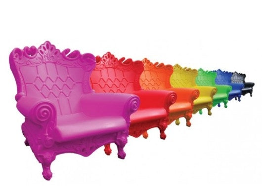 Armchairs Baroque Rainbow Matt Colors Queen of Love Slide Design