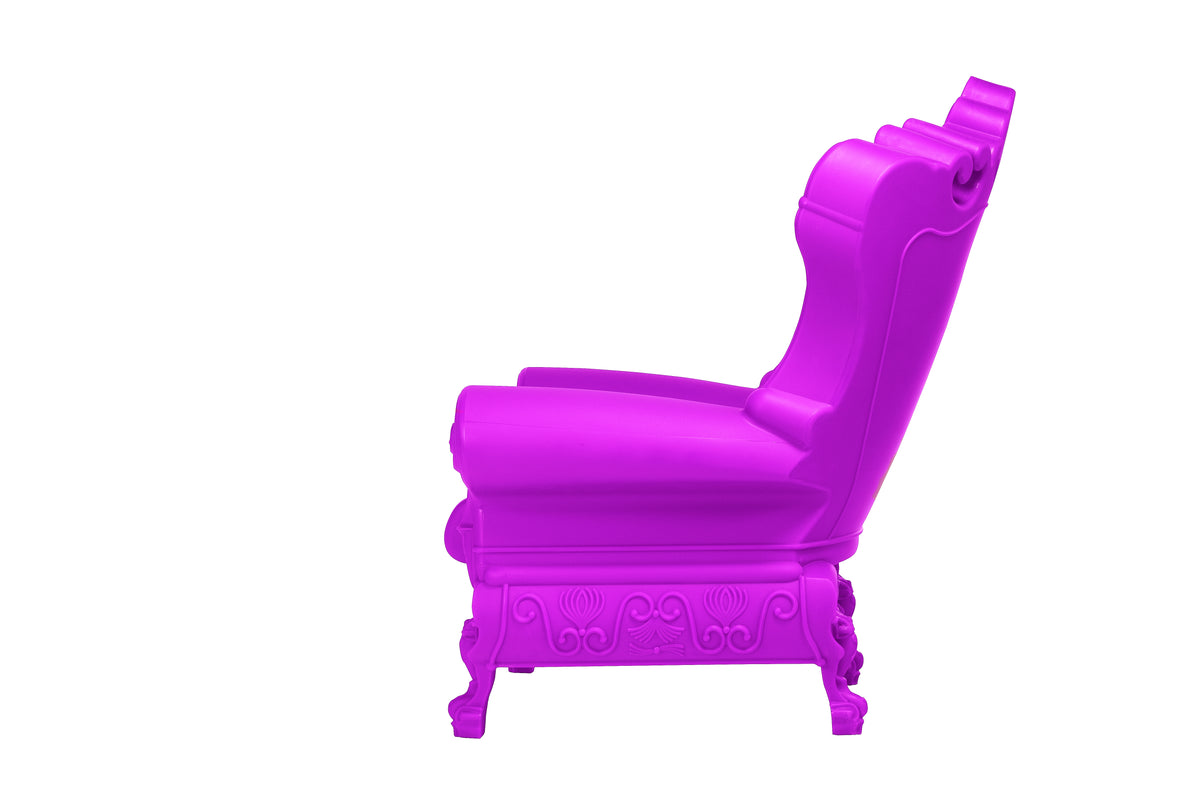 ide Armchair Matt Color Sweet Fuchsia Queen of Love Slide Design