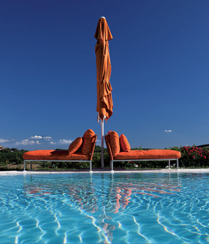 Reflex Telescopic Parasol with Central Base by Fim