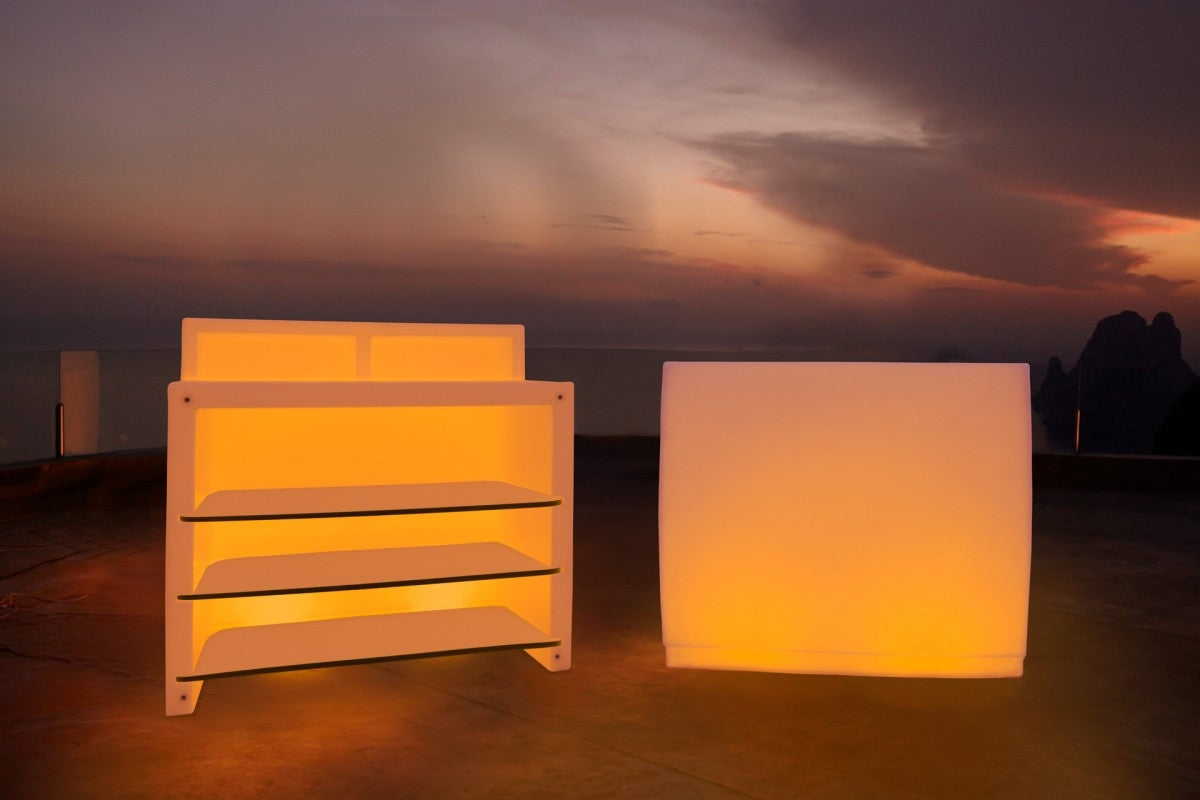 Straight Outdoor Bar FIESTA 120 RGB LED Light with Multicolored Led Lighting  Ideal for Terrace, Pool, Hotels, Bars ...