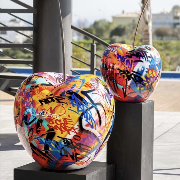 Giant Cherry Sculpture Bull & Stein