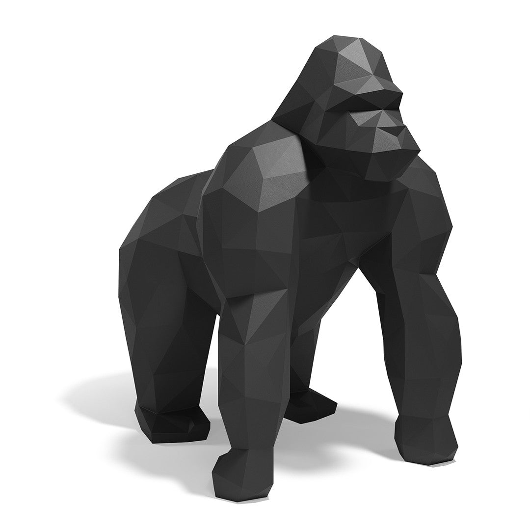 Grande statue de Jardin Gorille Saru Origami Vondom noir