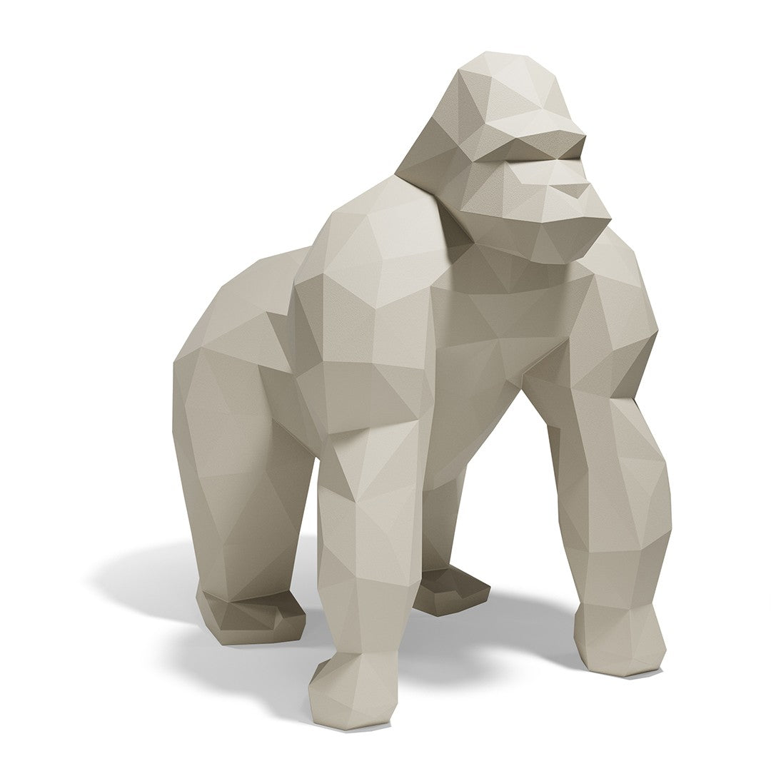 Grande statue de Jardin Gorille Saru Origami Vondom ecru