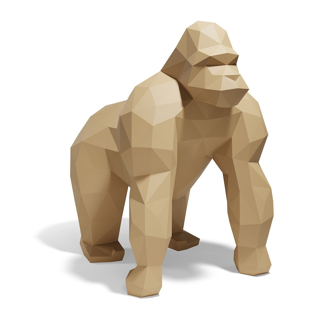 Grande statue de Jardin Gorille Saru Origami Vondom beige