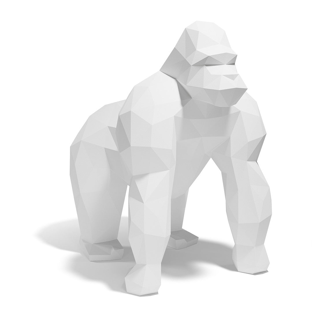 Grande statue de Jardin Gorille Saru Origami Vondom blanc