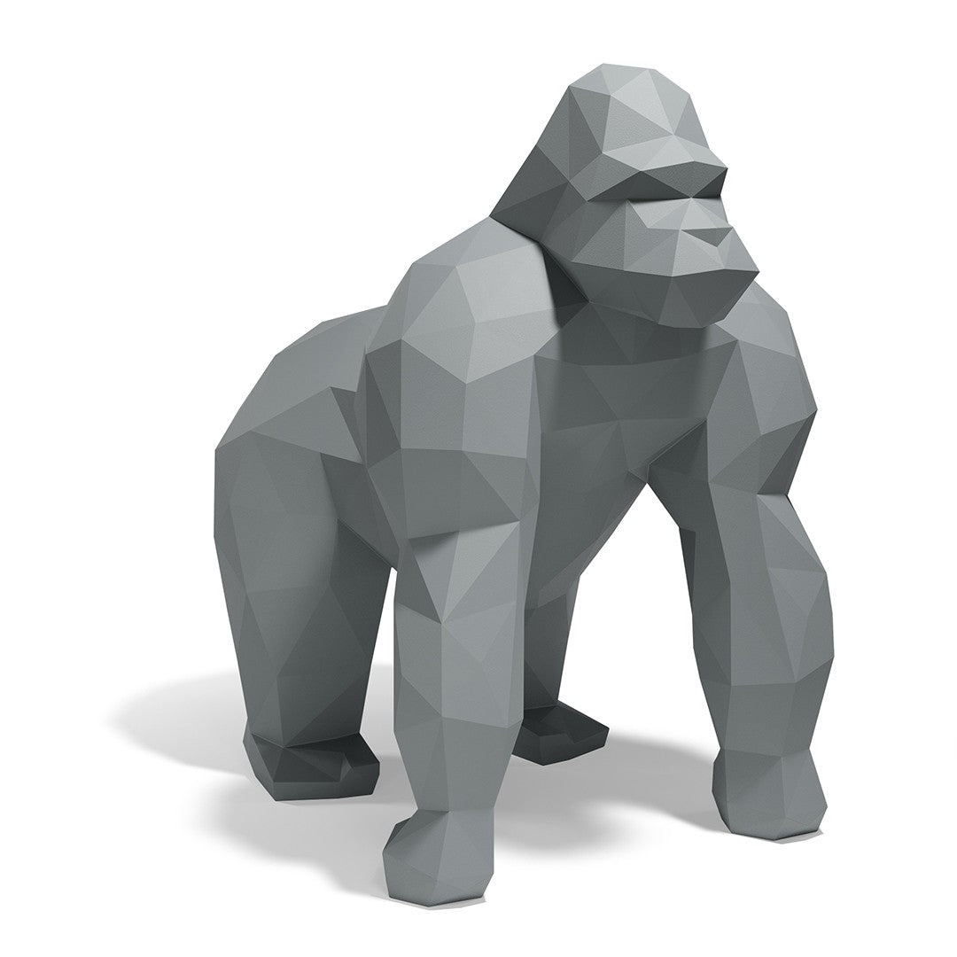 Grande statue de Jardin Gorille Saru Origami Vondom anthracite